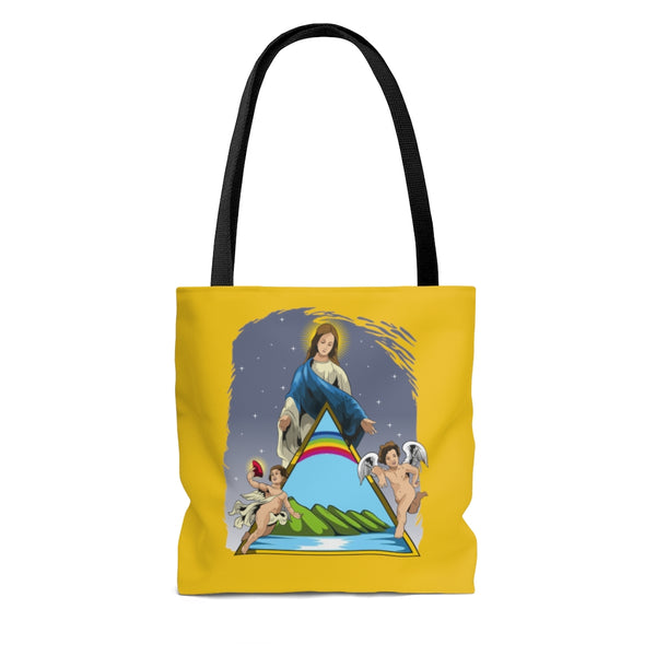 Bolso Tote Virgen María De La Guarda / Amarillo