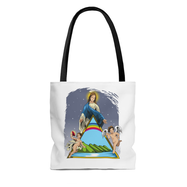 Bolso Tote Virgen María de la Guarda / blanco