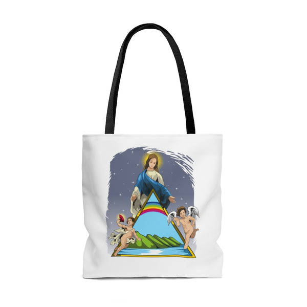 Bolso Tote Virgen María de la Guarda / blanco