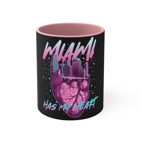 Miami has my heart 11oz Accent Mug