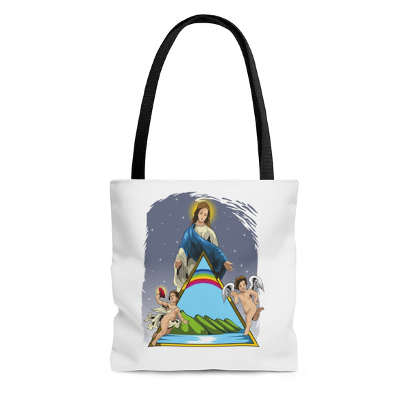 Bolso Tote Virgen María de la Guarda / blanco