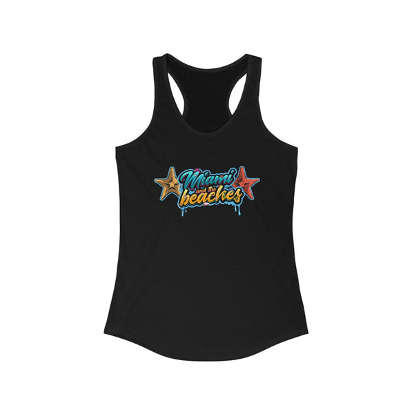 The "Miami And the Beaches" Women's Tank Top is a stylish and sexy piece that's perfect for showcasing your love for the vibrant Miami lifestyle. This tank top is designed to be flattering and comfortable, making it ideal for a day out in the city or a relaxing day at the beach. With its eye-catching design, it lets everyone around know exactly where you come from and celebrates the fun, sunny atmosphere of Miami. Pair it with your favorite shorts or a breezy skirt for a chic summer look!