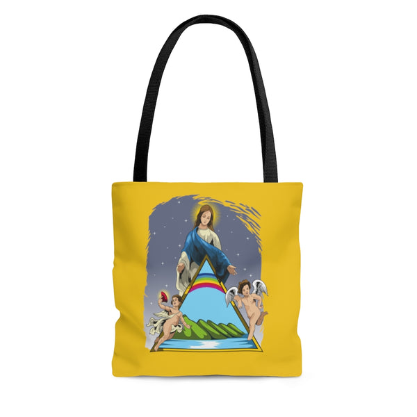 Bolso Tote Virgen María De La Guarda / Amarillo