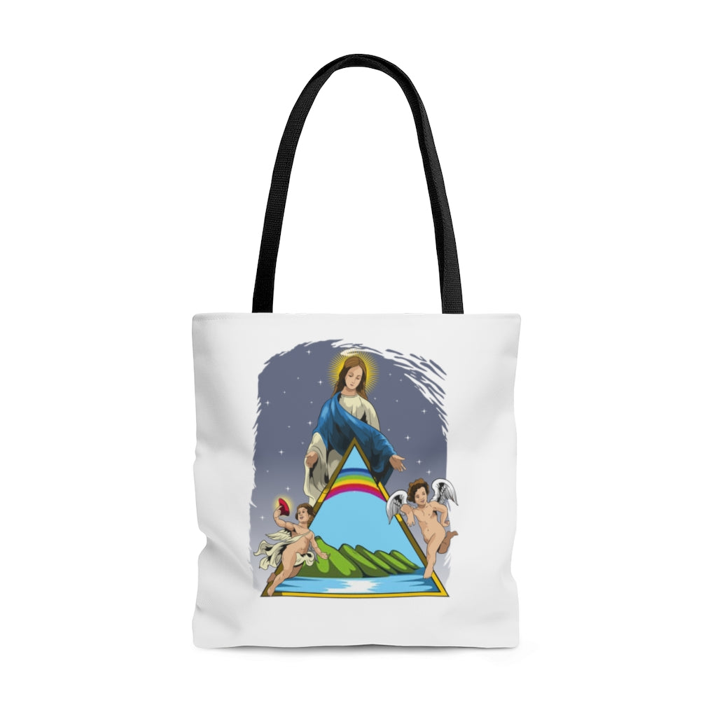 Bolso Tote Virgen María de la Guarda / blanco