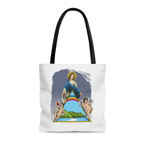 Bolso Tote Virgen María de la Guarda / blanco