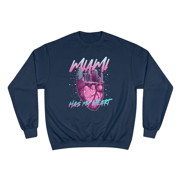 Miami tiene mi corazón sudadera Champion para hombre